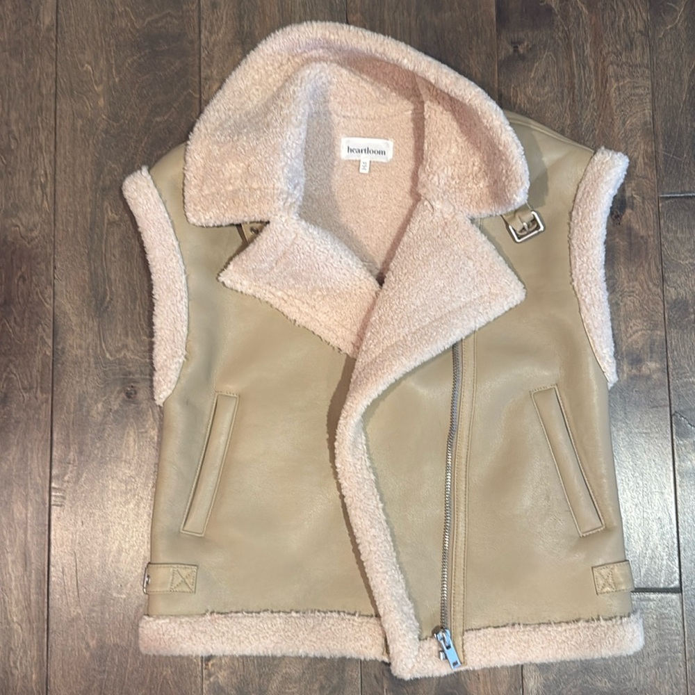 Sherpa lined vest